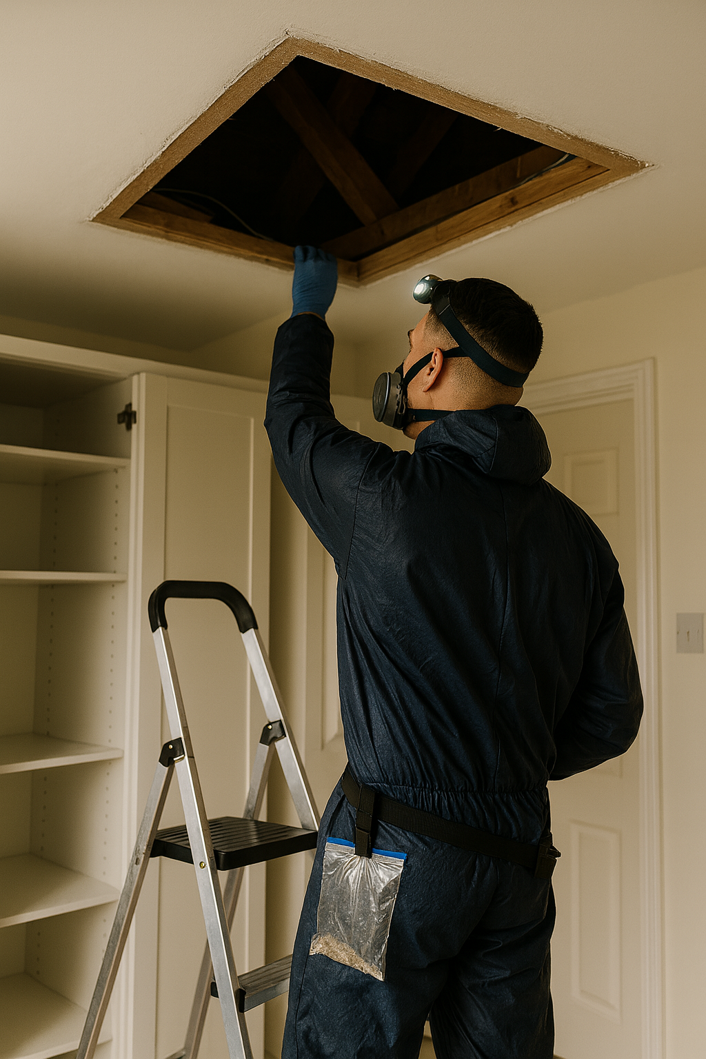 Asbestos contamination survey at New Ash Green property