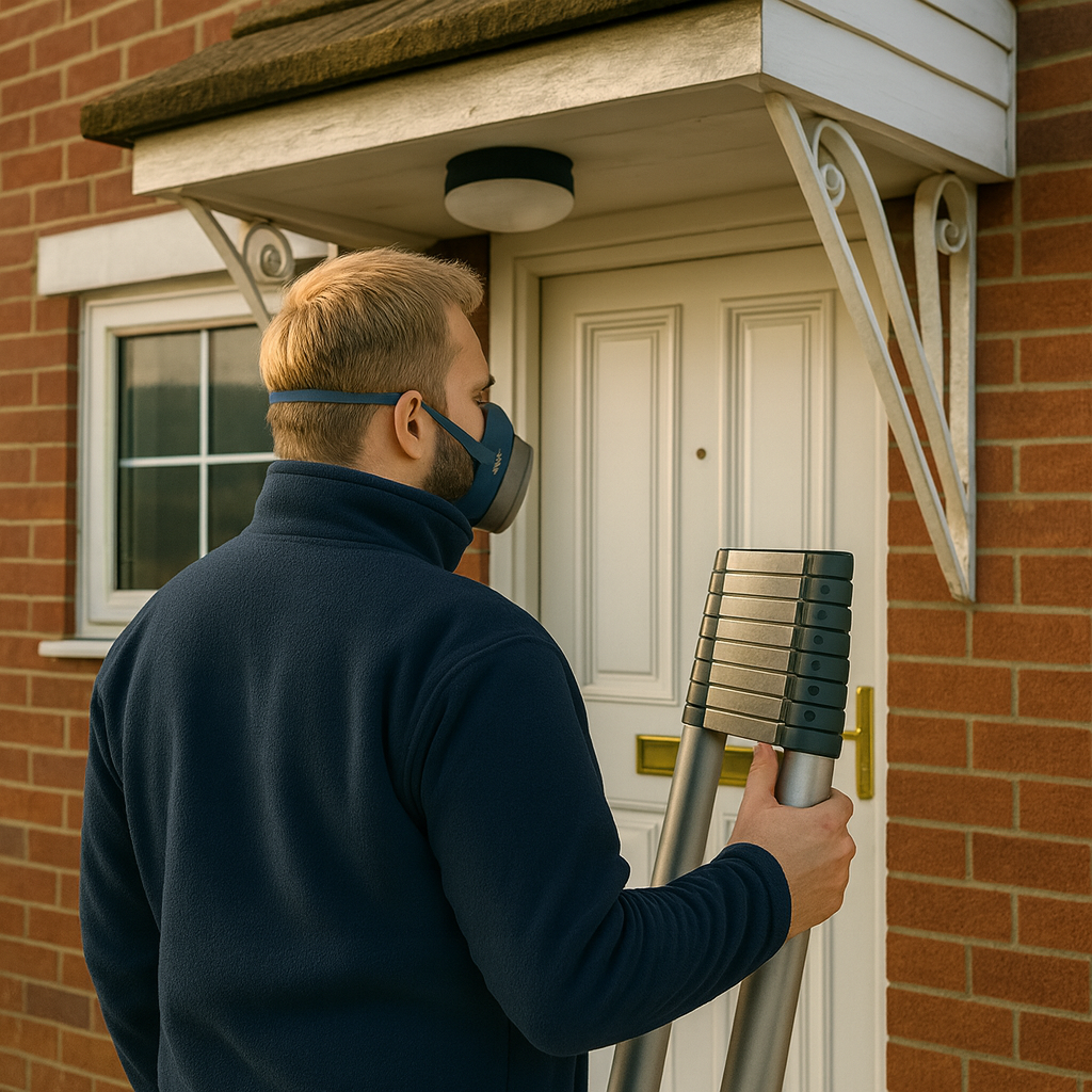 Asbestos management survey in progress at Longfield Hill